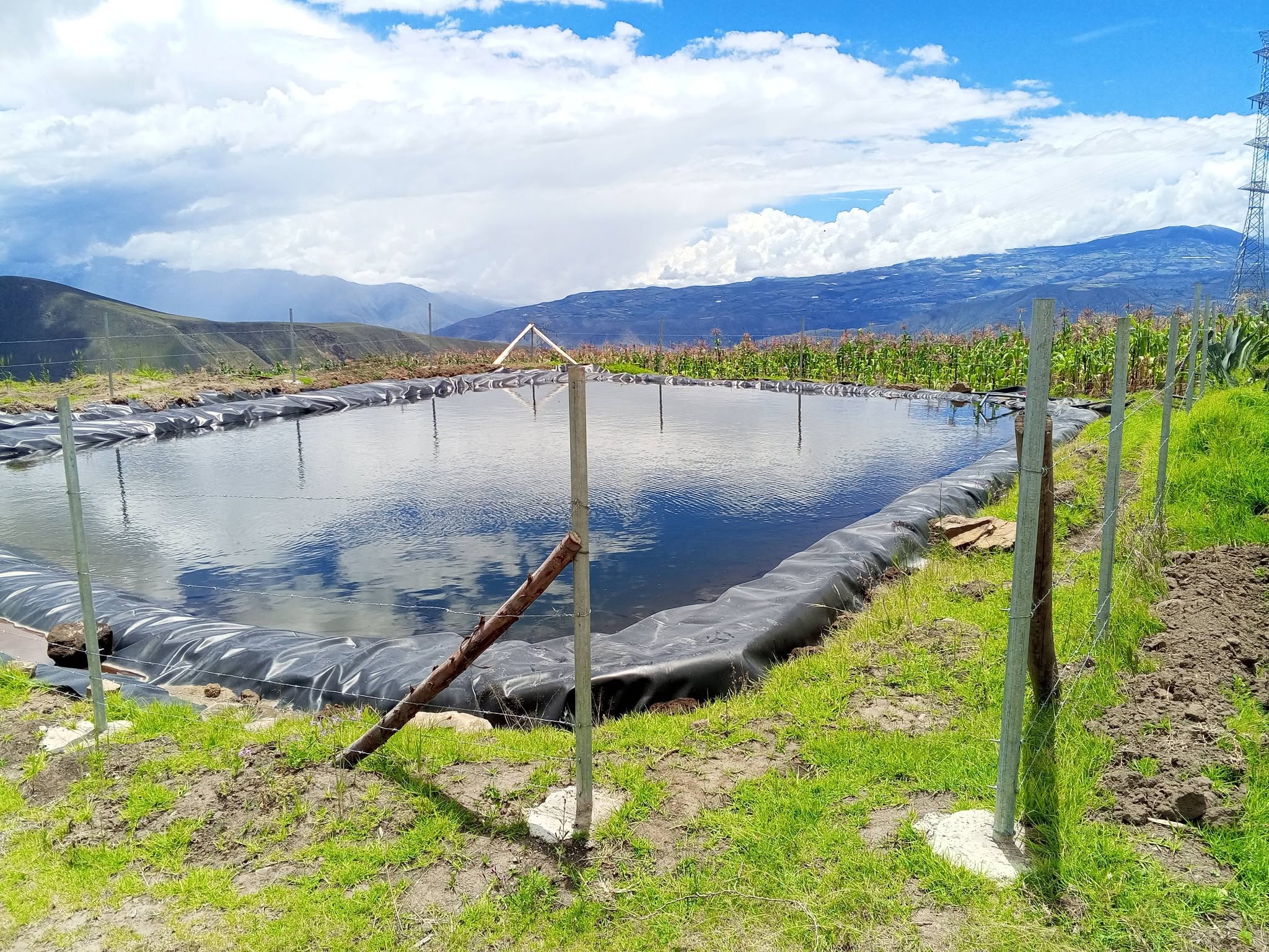 Reservorio y Maíz